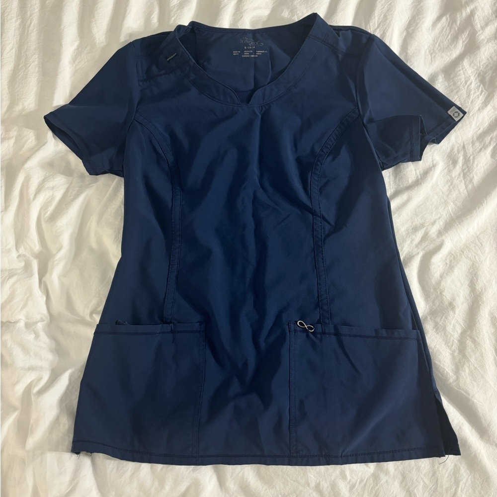 (2) Cherokee Infinity Scrub Tops Small - Picture 12 of 12